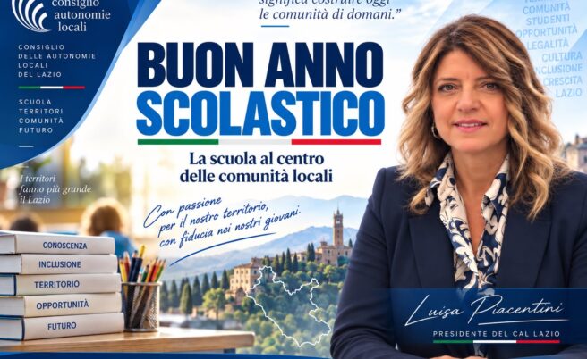 IL MESSAGGIO DI BUON ANNO SCOLASTICO DI LUISA PIACENTINI (CAL LAZIO)